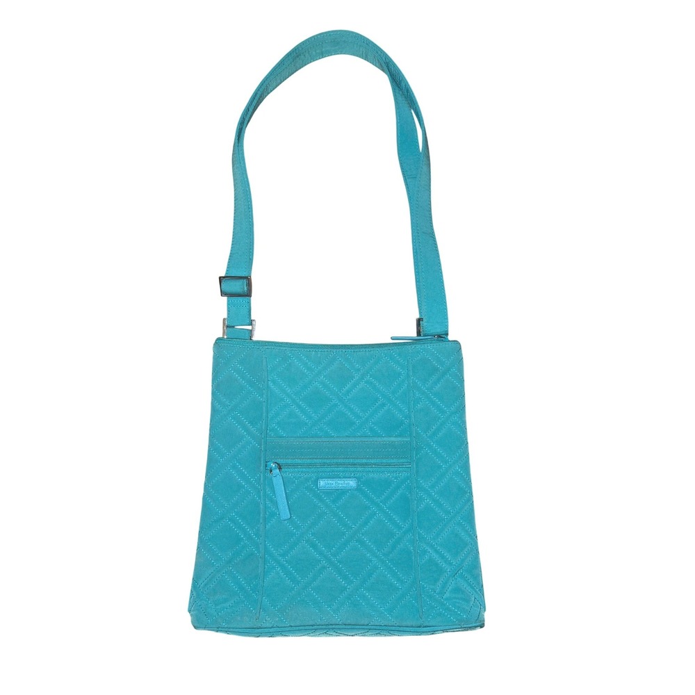 Vera Bradley Hipster Crossbody Turquoise Quilted Microfiber 12433-G54 11"X11"X2"